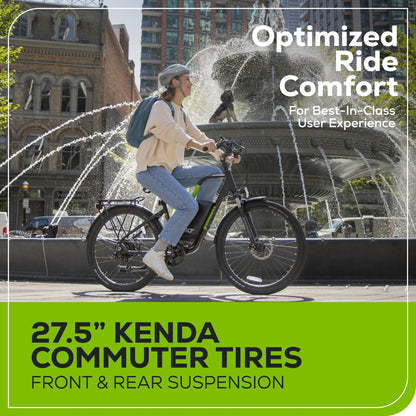 Greenworks 80V VENTURE Series 27.5” Electric Commuter Bike w/ 4Ah Battery and Charger - 7422202