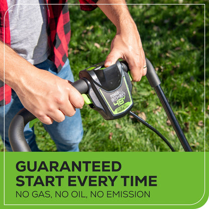 Greenworks 48V (24V x 2) 20" Cordless Battery Push Mower 4PC Combo Kit w/ (2) 4.0Ah Batteries & Dual Port Chargers - 134910200