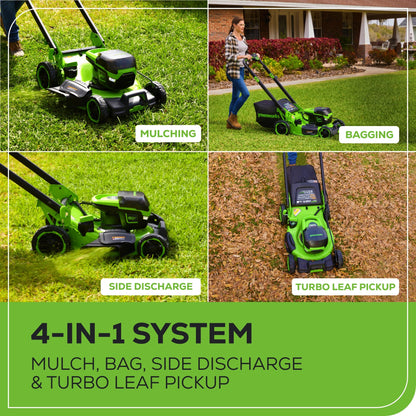 Greenworks 60V 22" Brushless Cordless Self-Propelled Lawn Mower w/ (2) 5.0Ah Battery & 6A Dual Port Charger - 2555402