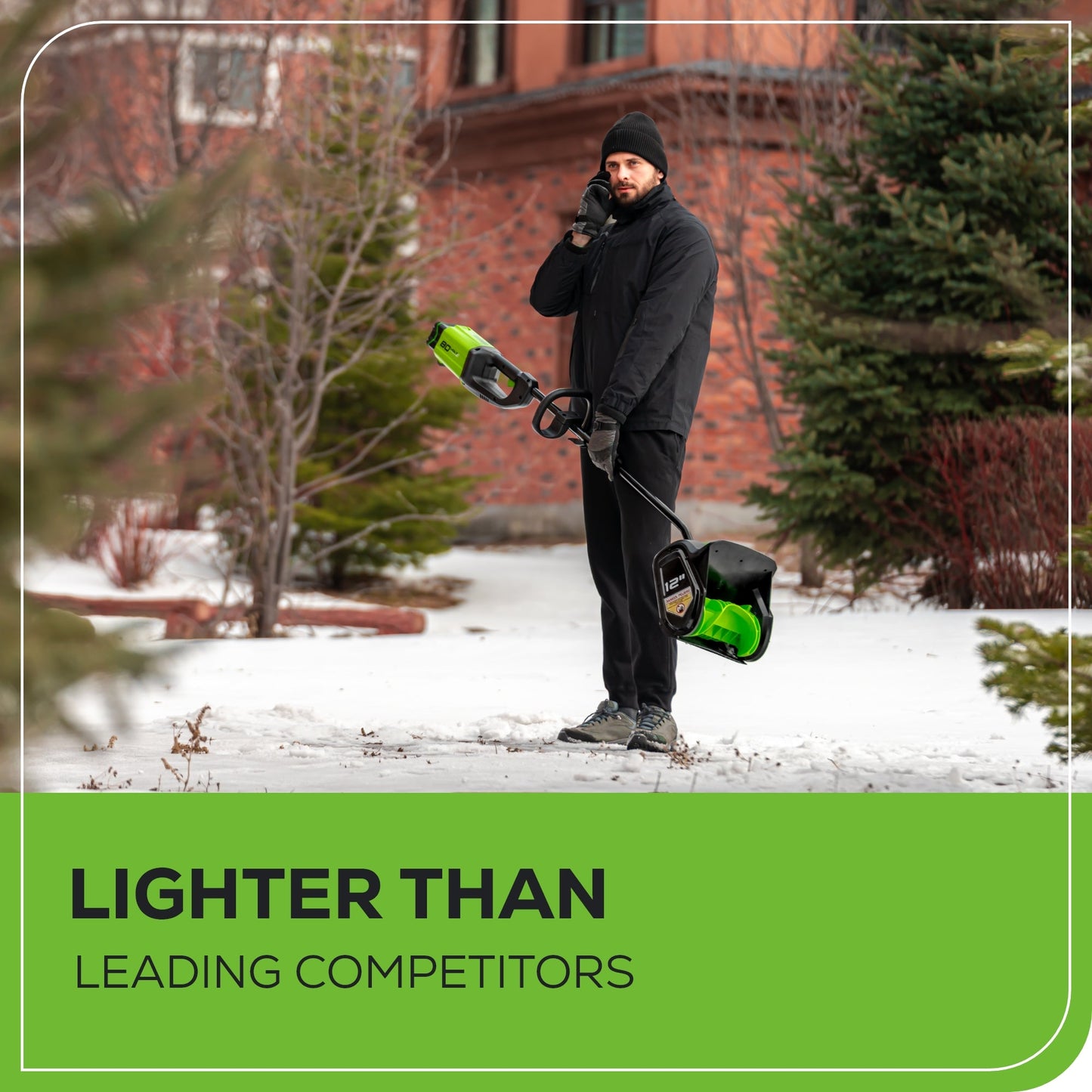Greenworks 80V 12" Cordless Battery Snow Shovel w/ 2.0 Ah Battery & Charger - 2600602