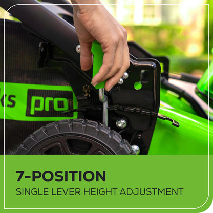 Greenworks 80V 21" Cordless Battery 4-in-1 Push Mower & 16" String Trimmer Combo Kit w/ (1) 4.0Ah Battery & (1) Rapid Charger - 1342502