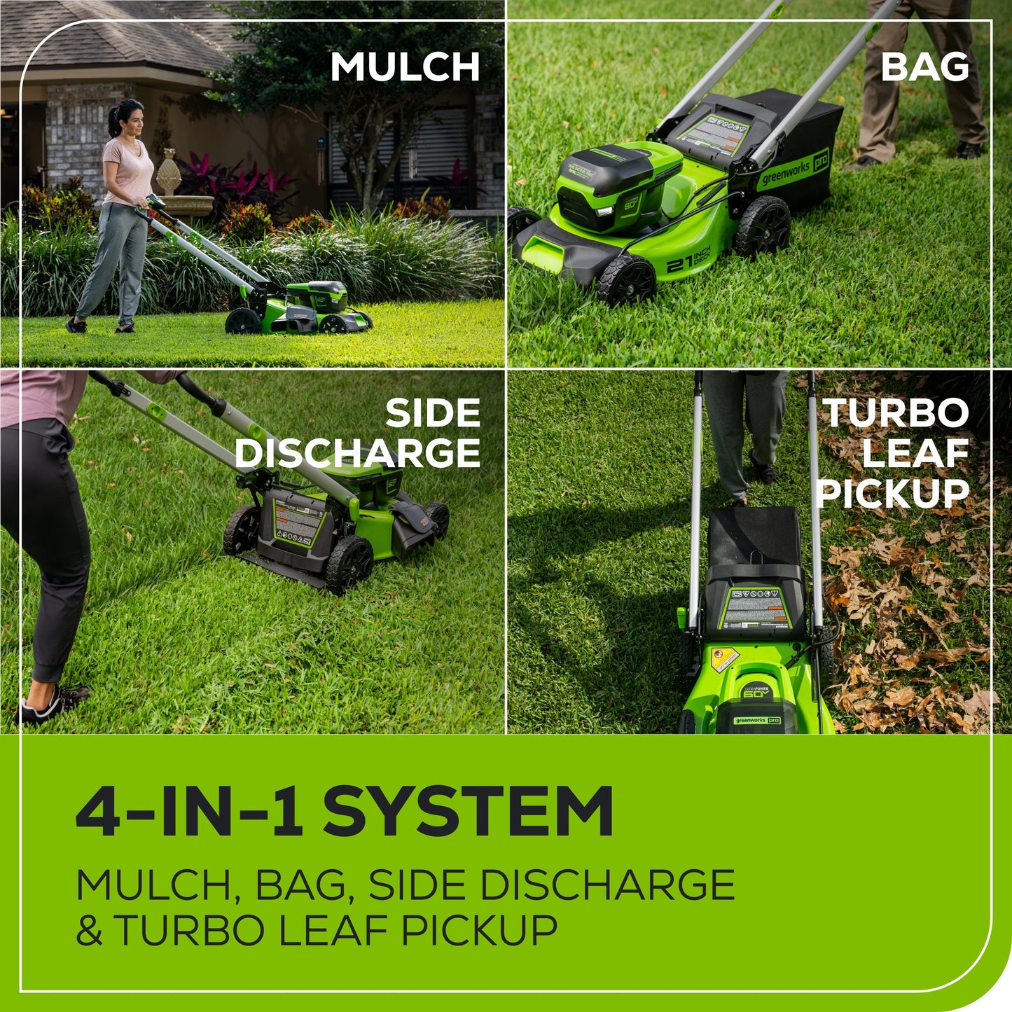 Greenworks RENEWED 60V 21" Cordless Battery Push Lawn Mower w/ 5.0Ah Battery & Charger - 2531602VT-OB