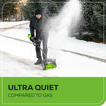 Greenworks 80V 12" Cordless Battery Snow Shovel w/ 2.0 Ah Battery & Charger - 2600602