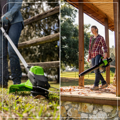 Greenworks 60V 21" Push Mower 5-pc Combo Kit w/ (1) 4Ah Battery, (1) 5.0Ah Battery &(2) Chargers - 1372102-VK