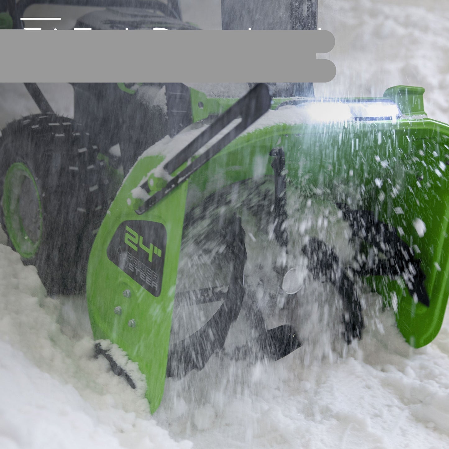 Greenworks 60V 24" Cordless Battery Two-Stage Snow Blower (Tool Only) - 2608902T