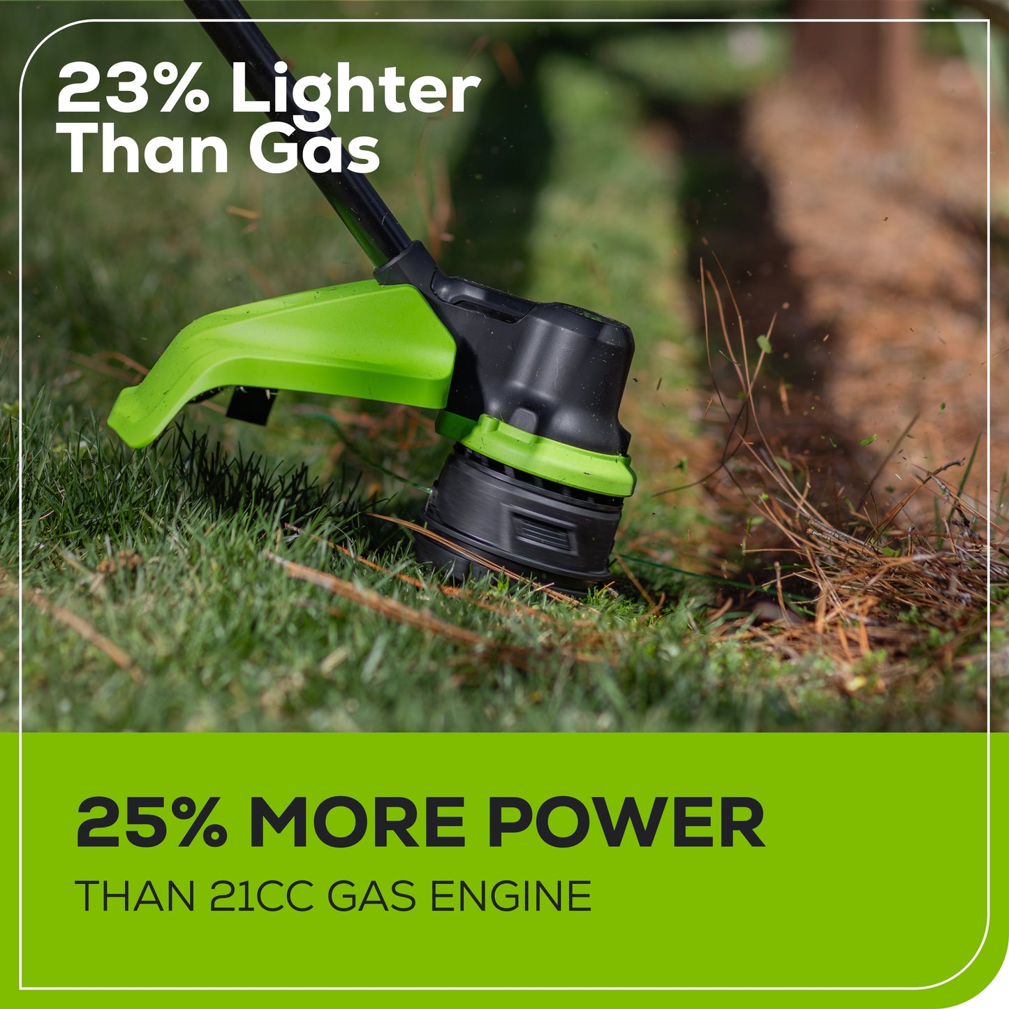 Greenworks 60V 16" Cordless Battery String Trimmer + 750CFM Blower w/2.5Ah Battery and 3A Charger - 1359702