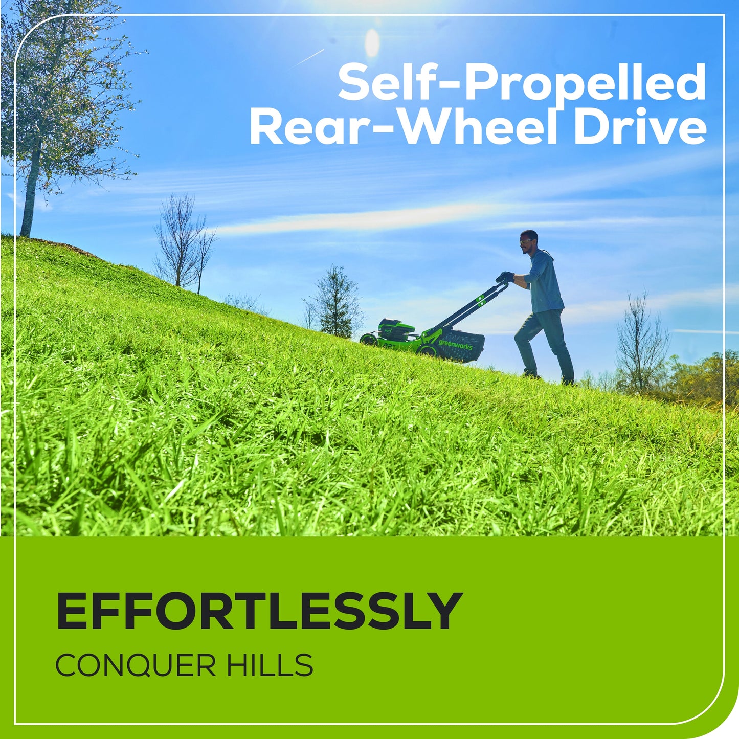 Greenworks 60V 22" Cordless Battery Self-Propelled Lawn Mower w/ 8.0Ah Battery & 6A Charger - 2555302