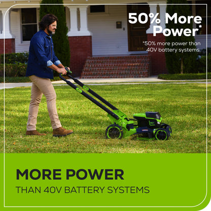 Greenworks 60V 22" Cordless Battery Self-Propelled Lawn Mower w/ 8.0Ah Battery & 6A Charger - 2555302