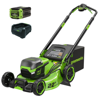 Greenworks 60V 22" Cordless Battery Self-Propelled Lawn Mower w/ 8.0Ah Battery & 6A Charger - 2555302