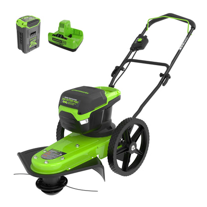 Greenworks 60V 22" Cordless Battery Wheeled String Trimmer w/ 8.0Ah Battery & Charger - 2544002