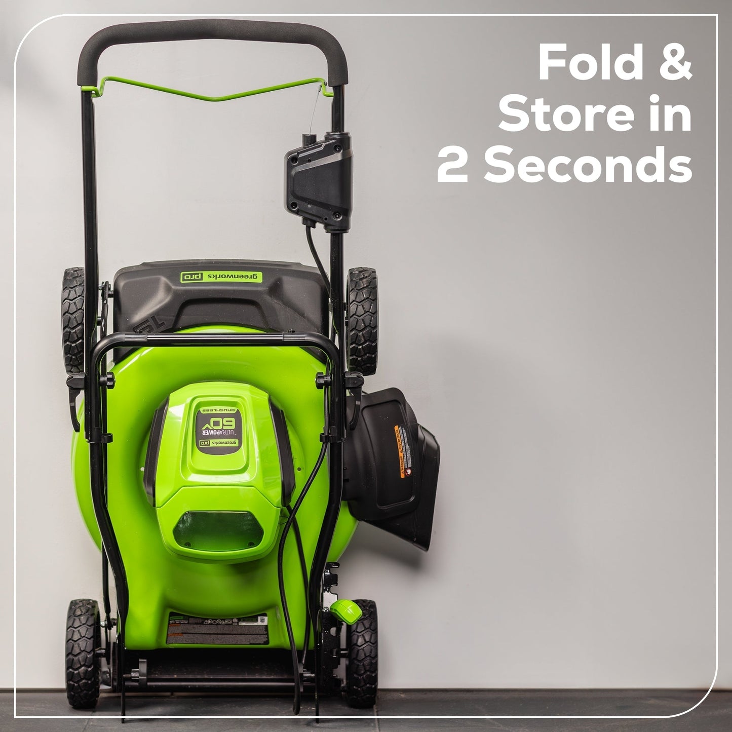 Greenworks 60V 19" Cordless Battery Push Lawn Mower w/ 5.0Ah Battery & Charger - 2531802