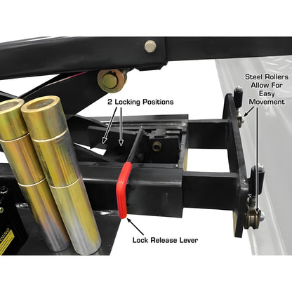 Atlas RJ8000 8,000 lb Rolling Bridge Jack - ATEATTD-RJ8000BK-FPD