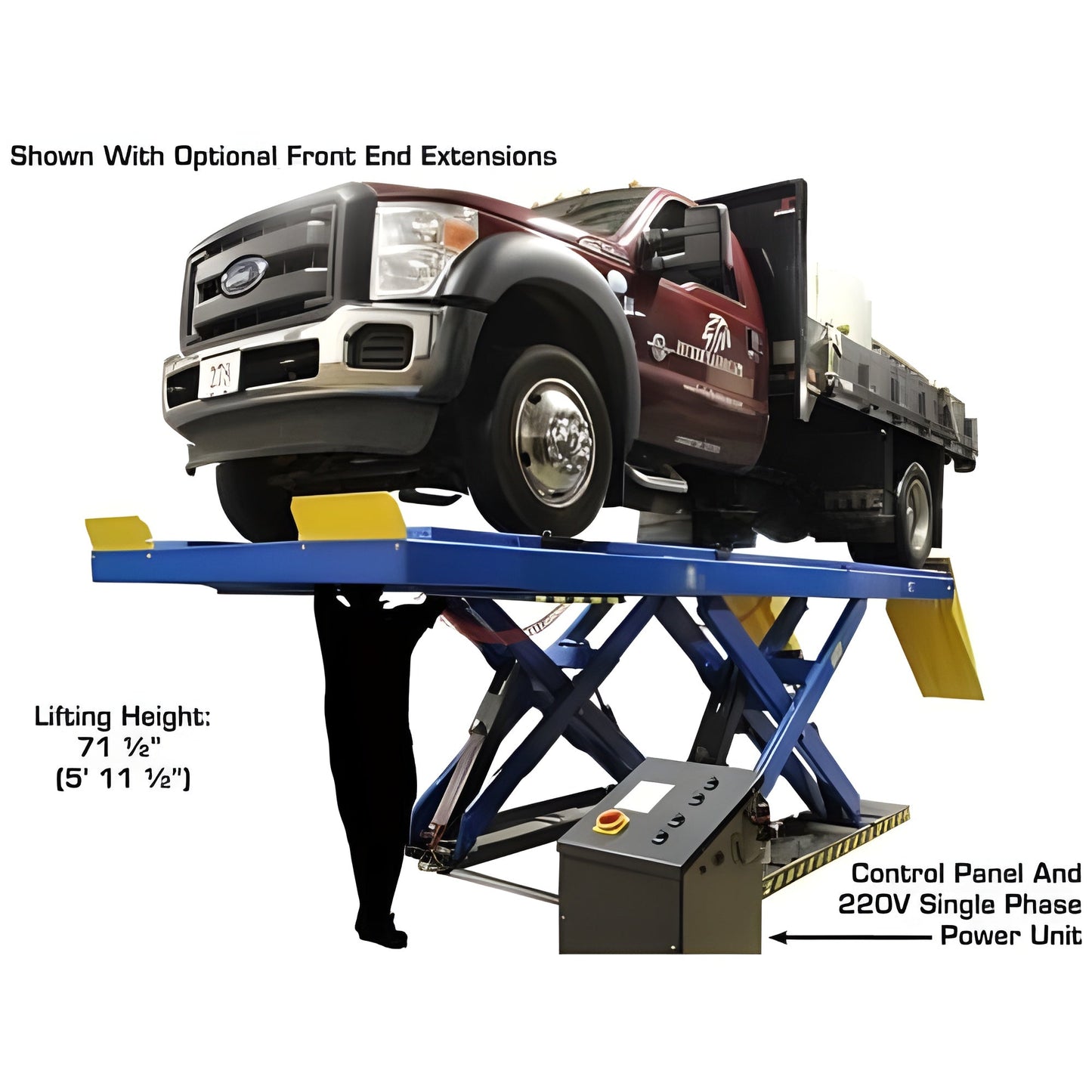 Atlas PX16A 16,000 lb Scissor Alignment Lift - ATEATPK-PX16A-CF-FPD