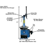 Atlas TC221 Tire Changer + WB11 Economy Wheel Balancer Combo Package - ATETCWB-COMBOEC-FPD