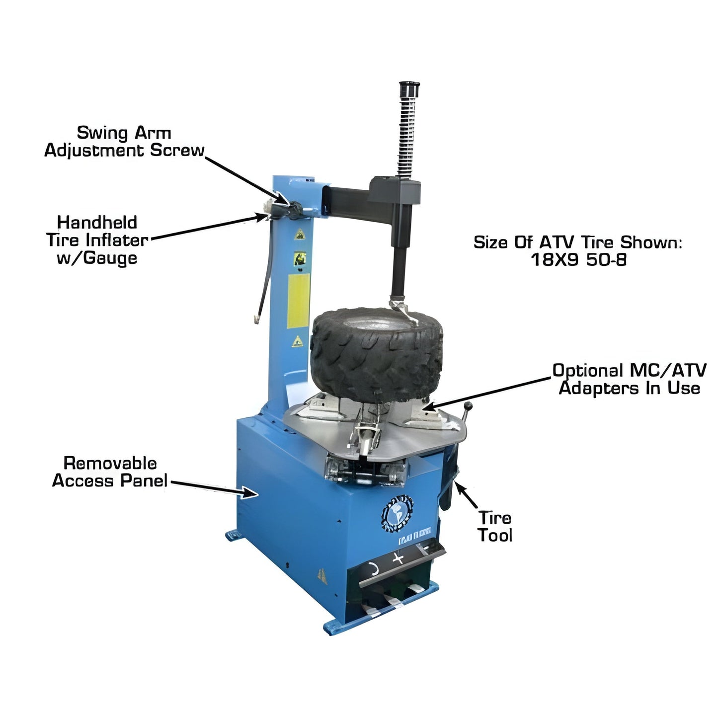 Atlas TC221 Rim-Clamp Tire Changer - ATEATTC221-FPD