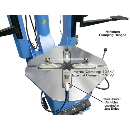 Atlas TC289DAA Extra Large Rim-Clamp Tire Changer w/ Dual Assist Arms - ATETC289DAA-FPD