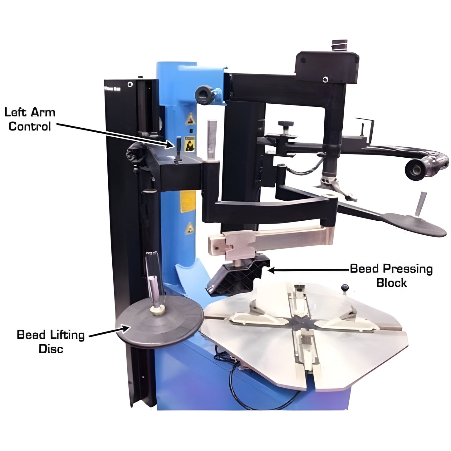 Atlas TC289DAA Extra Large Rim-Clamp Tire Changer w/ Dual Assist Arms - ATETC289DAA-FPD