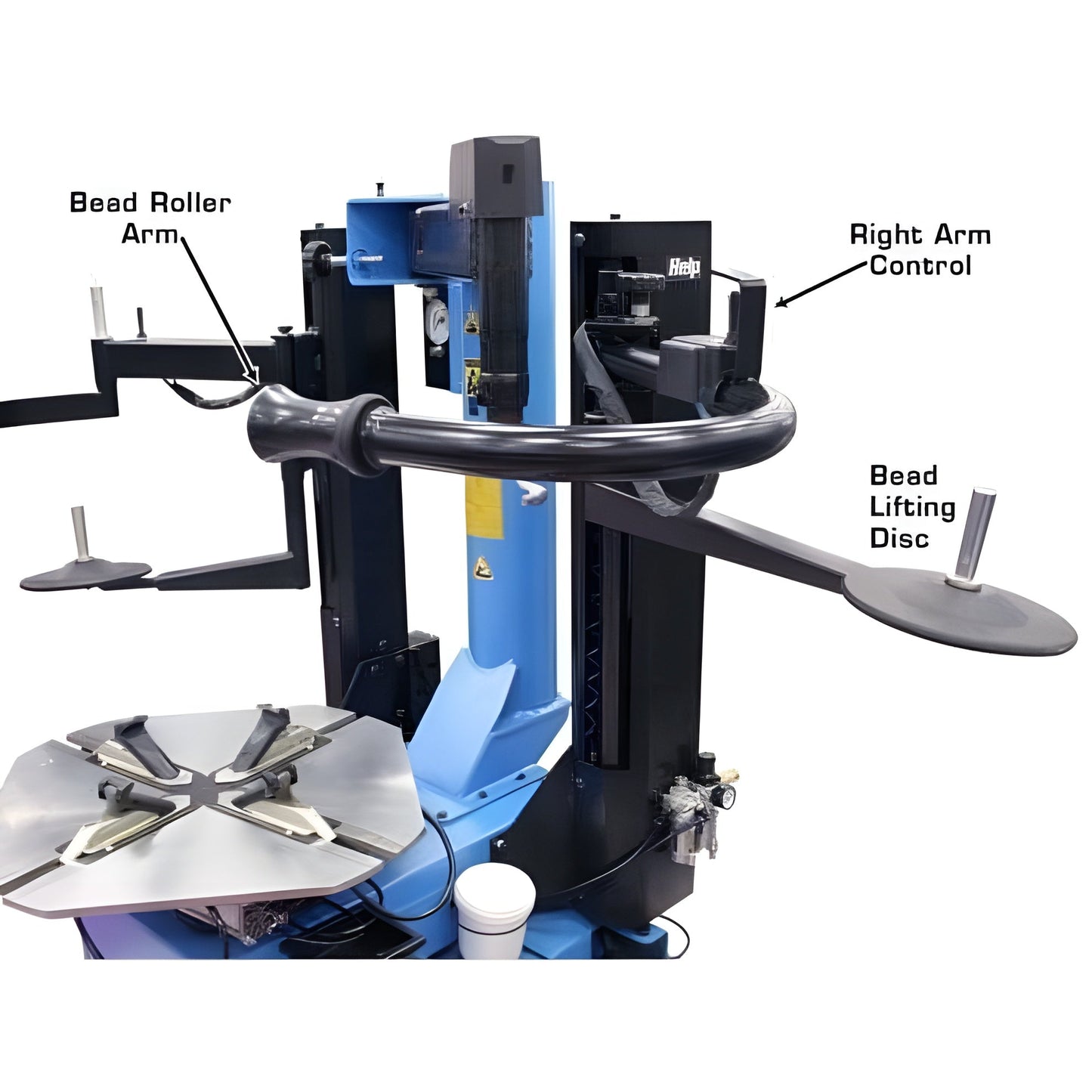 Atlas TC289DAA Extra Large Rim-Clamp Tire Changer w/ Dual Assist Arms - ATETC289DAA-FPD