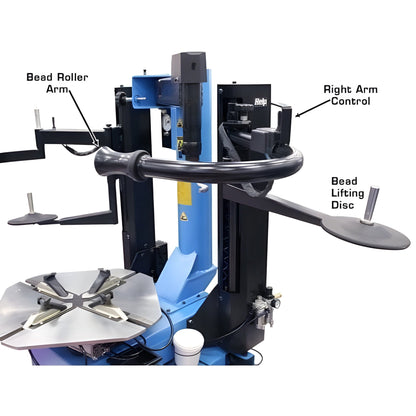 Atlas TC289DAA Extra Large Rim-Clamp Tire Changer w/ Dual Assist Arms - ATETC289DAA-FPD