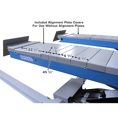 Atlas 12ASL 12,000 lb Scissor Alignment Lift - ATEATTD-12ASL-N-FPD