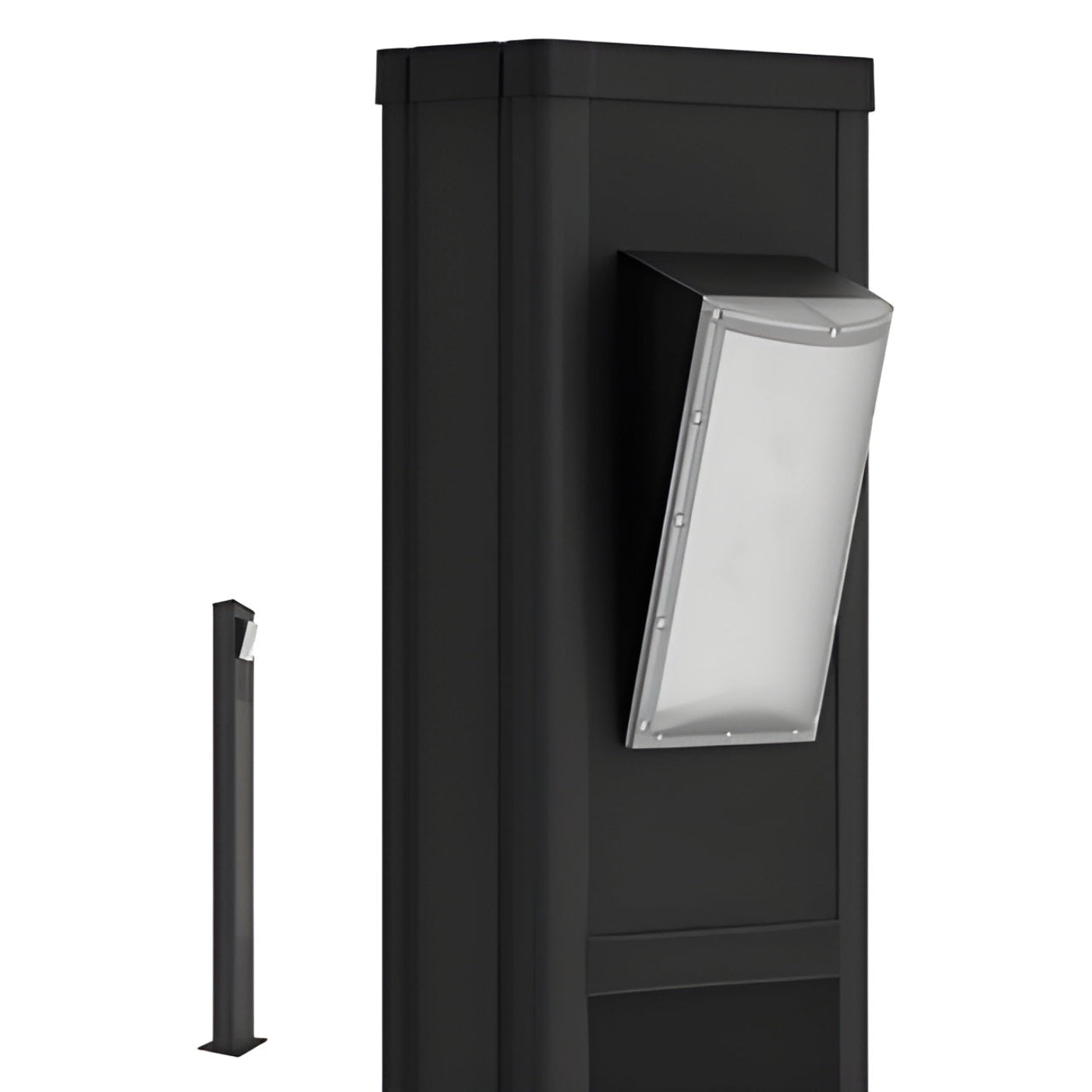 AVS Energy Solar Urban Light 60 Watt 9000 Lumens 5000K Black Housing Pathway Lighting Landscape Light Solar Resistant Bollard Light - AVS-TOTEM-60W