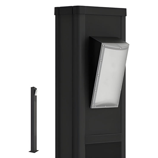 AVS Energy Solar Urban Light 60 Watt 9000 Lumens 5000K Black Housing Pathway Lighting Landscape Light Solar Resistant Bollard Light - AVS-TOTEM-60W
