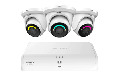 Lorex Fusion Series 4K 16 Channel (8 Wired + 8 Fusion Wi-Fi) 2TB Wired System with H12 Wired 4K IP Dome Cameras (Amazon) - AZT-N910-3E863SD
