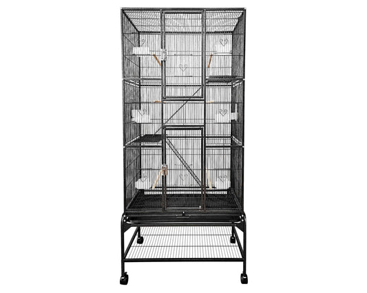 LeMond A&E 32"x18" Multi Level Flight Cage - CA3218 Black
