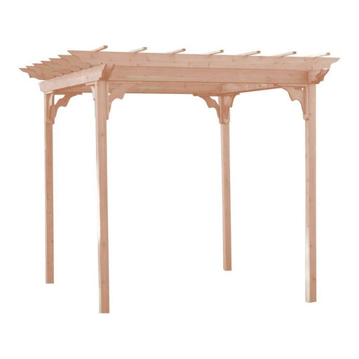 A&l Furniture 6' x 8' Cedar Pergola with Swing Hangers - Amish Made