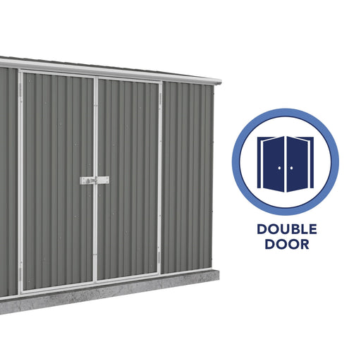 Absco 10x10x7 ft Premier Metal Storage Shed - AB1002