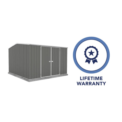 Palram  Absco | 10x10x7 ft Premier Metal Storage Shed - AB1002