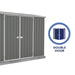 Absco | 10x5x6.5 ft Premier Metal Storage Shed - AB1000