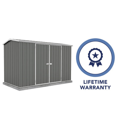 Absco | 10x5x6.5 ft Premier Metal Storage Shed - AB1000