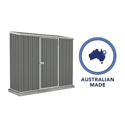Palram Absco | 7x2.5x6.5 ft Space Saver Metal Storage Shed - AB1105