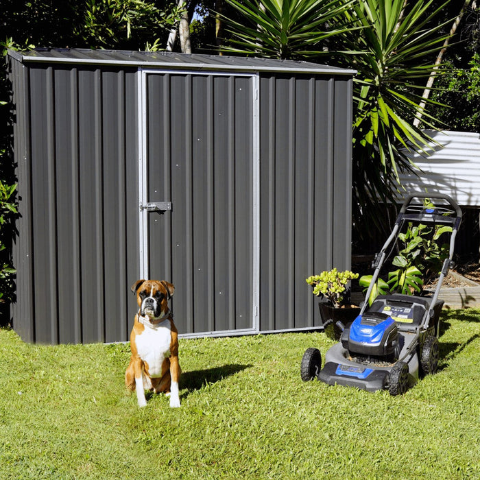 Absco | 7x2.5x6.5 ft Space Saver Metal Storage Shed - AB1105