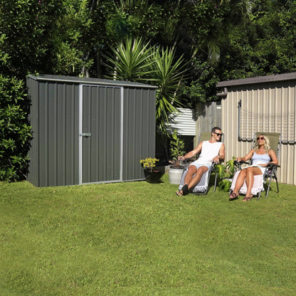 Palram Absco | 7x2.5x6.5 ft Space Saver Metal Storage Shed - AB1105