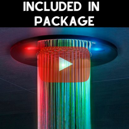 Smart Shower Kit | Waterproof 10" Device | The "Wellness Shower Package" by ThermaSol w/ ThermaTouch