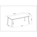 Midtown Concept Aalborg Rectangular Outdoor Dining Table - SC AALBORG RECT