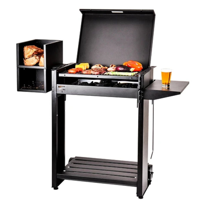 Bosca Alerce Full Black Freestanding Charcoal Grill + Brazier - 104010032