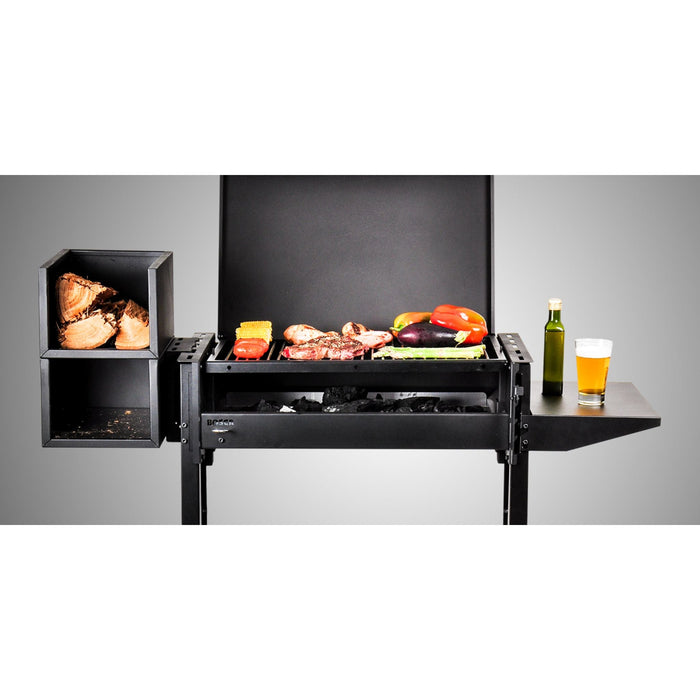 Bosca Alerce Full Black Freestanding Charcoal Grill + Brazier - 104010032