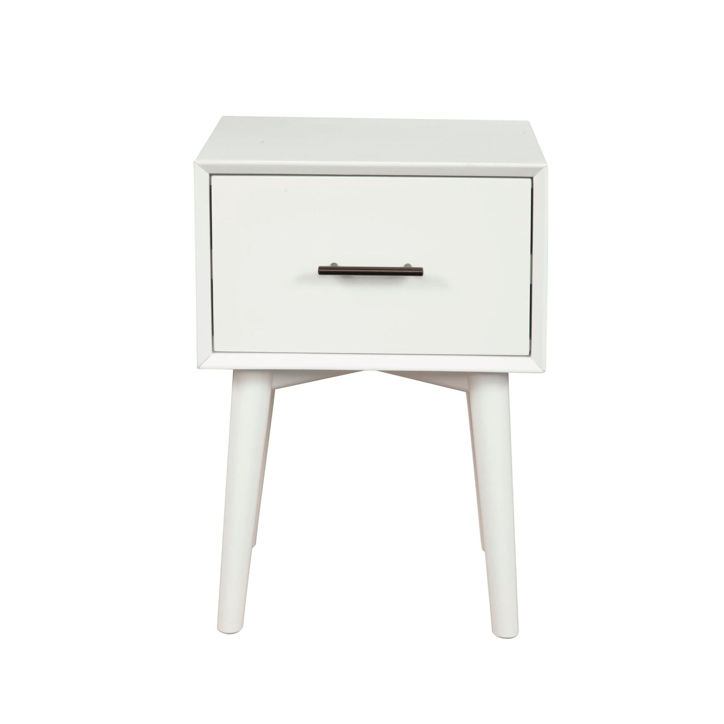 Alpine Flynn End Table, White - 966-W-62