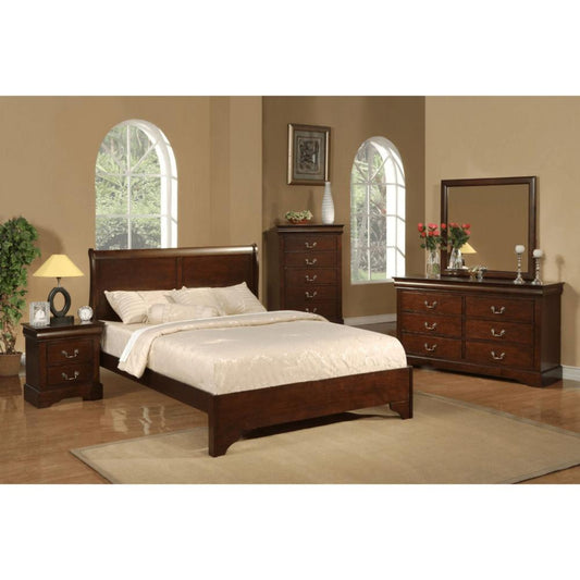 Alpine West Haven 2 Drawer Nightstand, Cappuccino - 2202