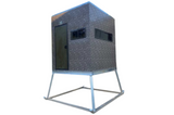 Big Dogg Deer Blinds Aluminum and Insulated Deer Blinds 6' X 6' Elevated with 5' Base, Stairs, Porch & Railings Big Dogg - BD6X65BSPR