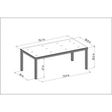 Midtown Concept Singapore Table, 6 Concarnau Side Chairs & 2 Concarnau Arm Chairs - SINGAP_6CONCSIDE2CONCARM