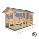 Carolina Coops American Coop | 6  Foot Wide Chicken Coop - AMER-BR-BH-6-12