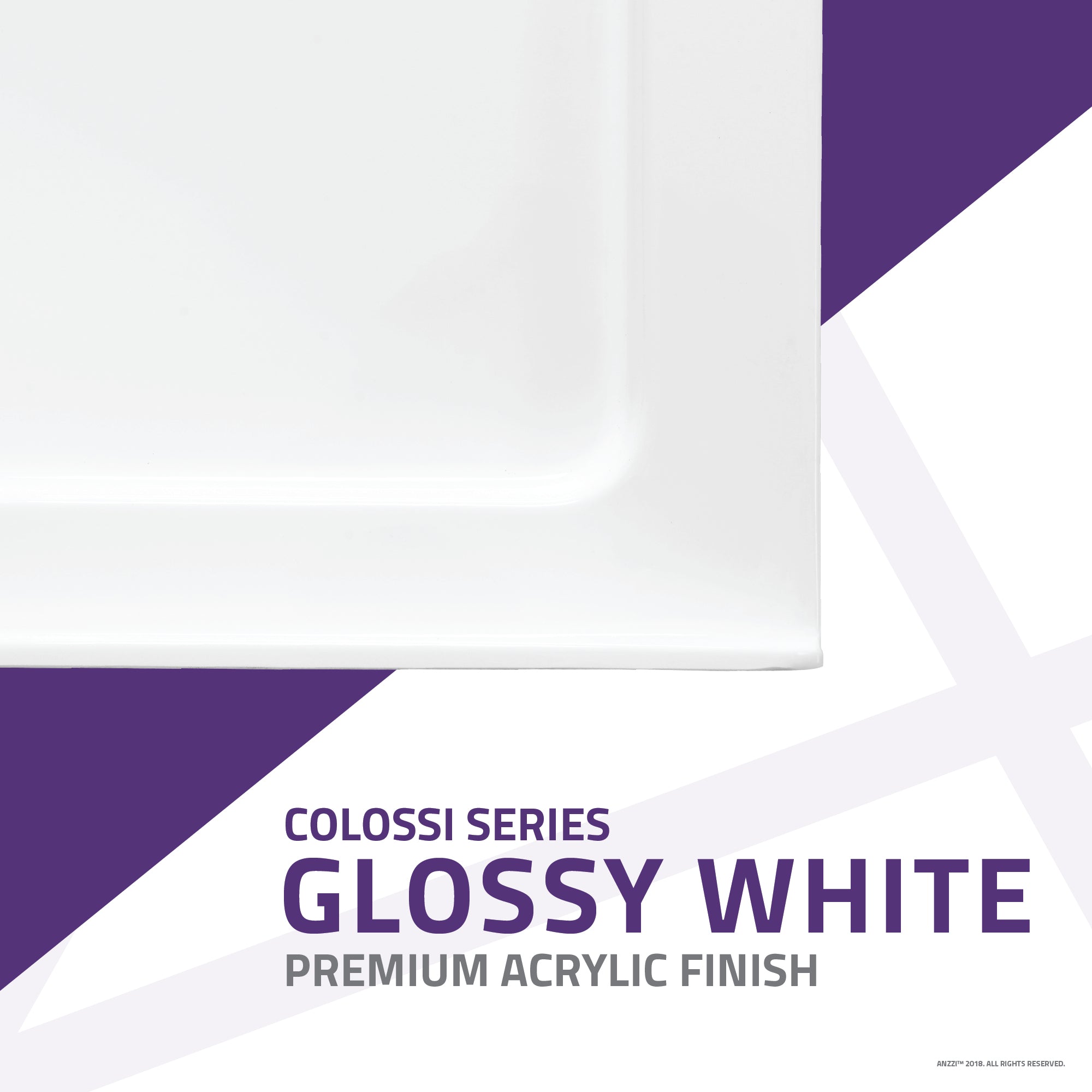 Anzzi Colossi Series 60 in. x 36 in. Shower Base in White SB-AZ007WL - SB-AZ007WL