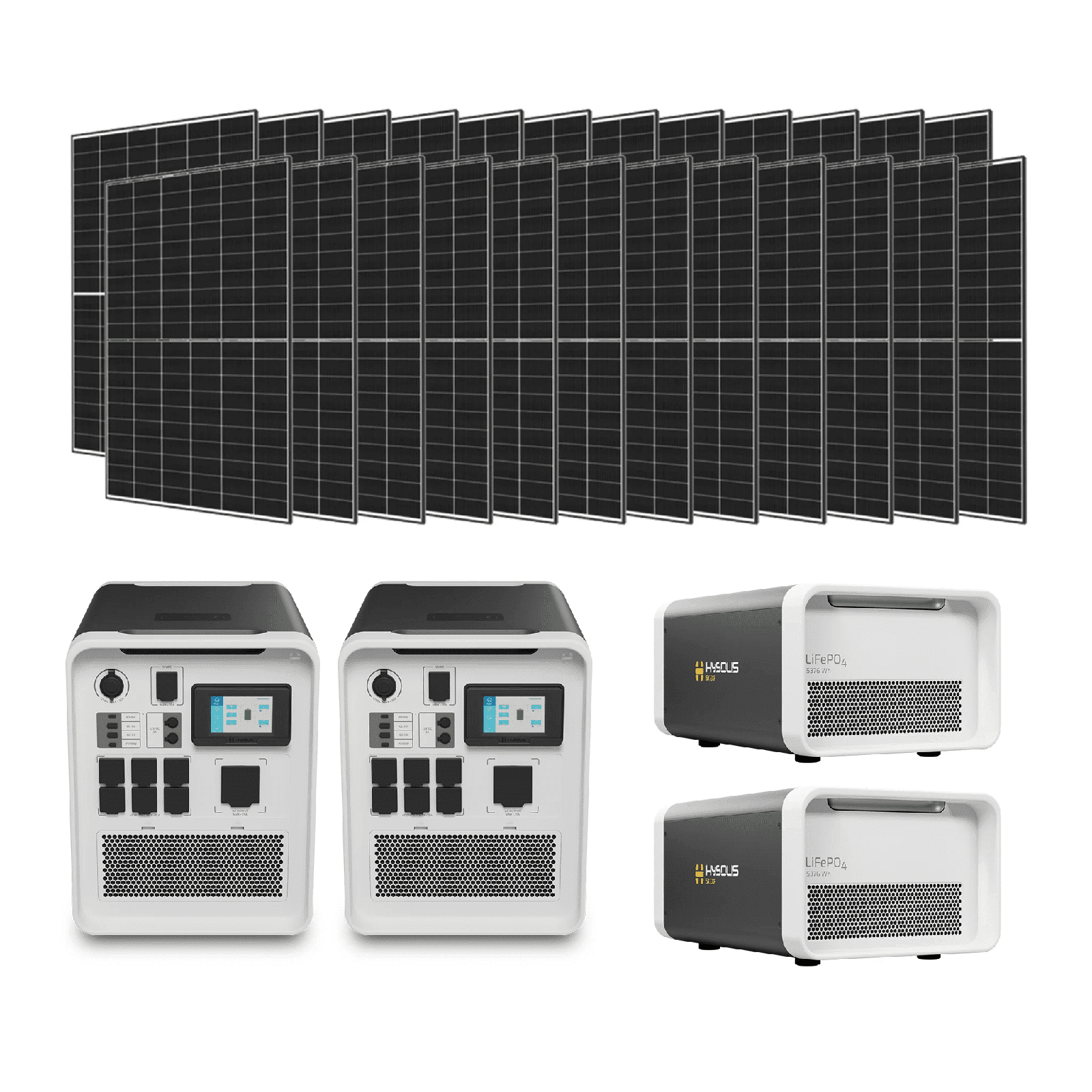 Hysolis Apollo 5K 120V / 240V Solar Kits - 6,000W Solar Power Station + Choose Your Custom Bundle | Complete Solar Kit - HYSOLIS-APOLLO-240-OCTO