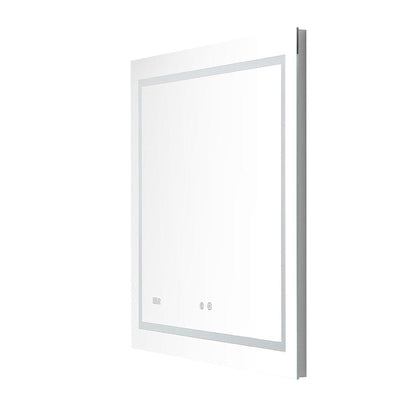Aquadom Daytona  24" x 36" Rectangle  Ultra-Slim Frame LED Lighted Bathroom Mirror With Defogger - D-2436-N