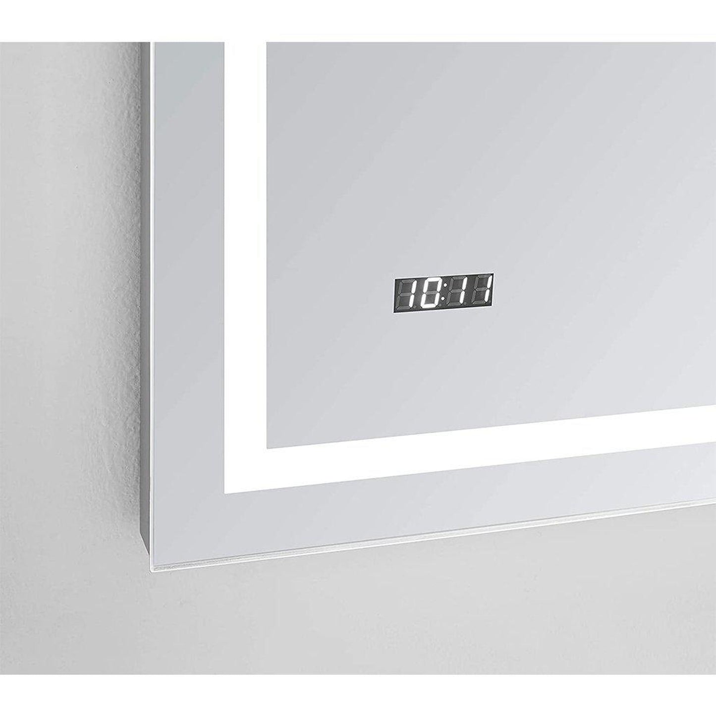 Aquadom Daytona  24" x 30" Rectangle Ultra-Slim Framed LED Lighted Bathroom Mirror With Defogger - D-2430-N