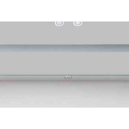 Aquadom Daytona  30" x 30" Square Ultra-Slim Frame LED Lighted Bathroom Mirror With Defogger - D-3030-N